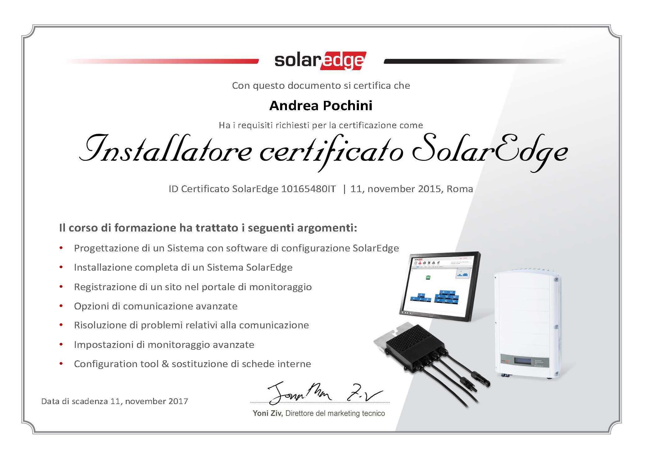 Installatore Certificato SolarEdge